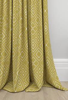 Newquay, Mustard - Made to Measure Curtain